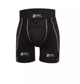 Blue Sports Compression Jock Pro Shorts With Cup and Velcro SR