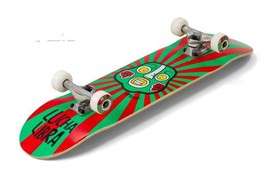 Enuff Lucha Libre Complete Skateboard Red/Green 7.75 x 31.5