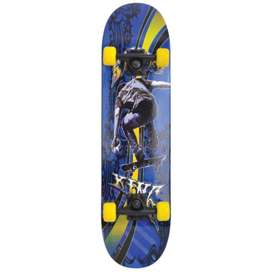 Schildkrot Slider Cool King Skateboard Blue-Yellow-Black 510643