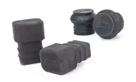 Rubber end piece for sticks