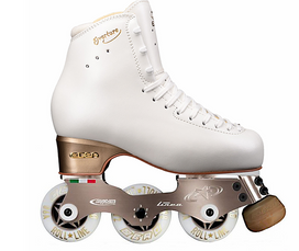 Rollkunstlauf-Skates Edea Overture + Roll-Line Linea