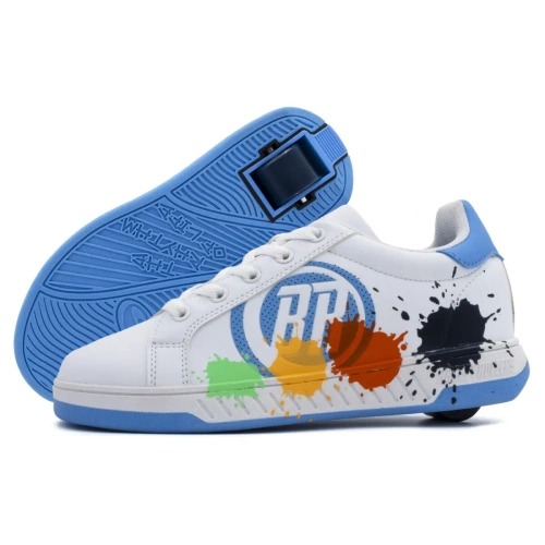 Biały/Jasnoniebieski