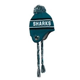 Adidas Jacquard Tassel San Jose Sharks Junior Czapka